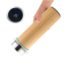 Thermos Bamboo Bottle with temperature display