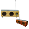 Wooden Bluetooth Speaker with FM Radio